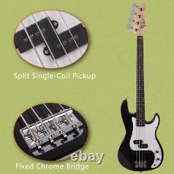 Glarry High-performance Electric Bass Guitar with 20W Amp Bag Strap Cable kits