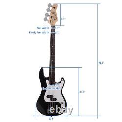 Glarry High-performance Electric Bass Guitar with 20W Amp Bag Strap Cable kits