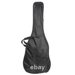 Glarry Pro Electric Bass Guitar Kit-Black withCarry Gig Bag, Strap&Essential Cable