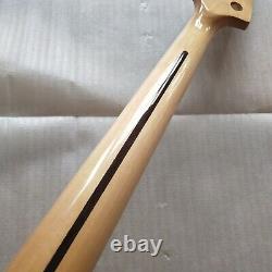 Gloss Electric Jazz bass guitar neck parts 20 fret 34inch Maple Fretboard Inlay
