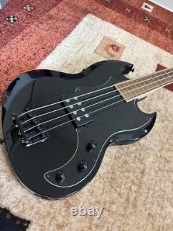 Grass Roots Electric Bass Guitar G-VP-46B Black Used From Japan