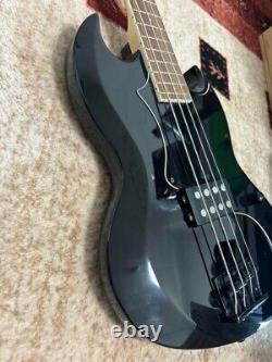 Grass Roots Electric Bass Guitar G-VP-46B Black Used From Japan