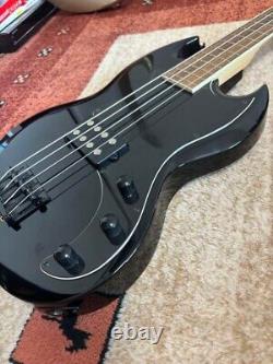 Grass Roots Electric Bass Guitar G-VP-46B Black Used From Japan