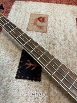 Grass Roots Electric Bass Guitar G-VP-46B Black Used From Japan