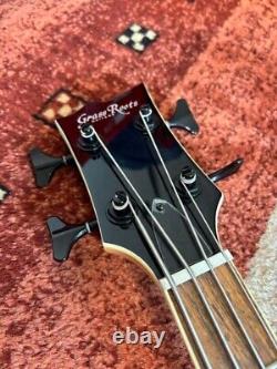 Grass Roots Electric Bass Guitar G-VP-46B Black Used From Japan