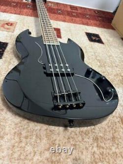 Grass Roots Electric Bass Guitar G-VP-46B Black Used From Japan
