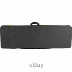 Guardian CG-044-B Vintage Hardshell Case for Electric Bass Guitar, Black
