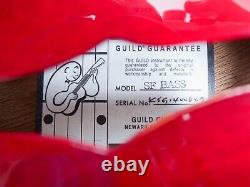 Guild Starfire Bass Newark St. Collection, Cherry Red with Case