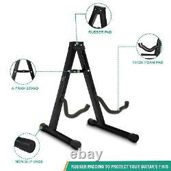 Guitar Floor Stand Holder A Frame Universal Fits Acoustic Electric Bass