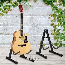 Guitar Floor Stand Holder A Frame Universal Fits Acoustic Electric Bass