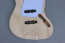 Guitar Kit diy electric Bass Guitar 20 fret 34 inch Basswood body maple neck