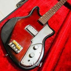 Guyatone Electric Bass Guitar EB-4 1960s Made in Japan Vintage withHard shell case