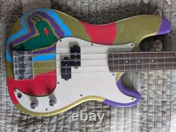 Hand Painted Electric Bass Guitar