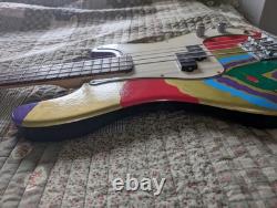 Hand Painted Electric Bass Guitar