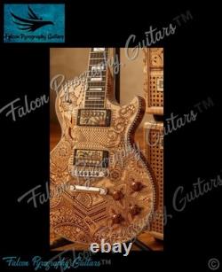 Handmade Bespoke Freehand Pyrography Electric/Bass Guitars