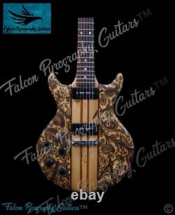 Handmade Bespoke Freehand Pyrography Electric/Bass Guitars