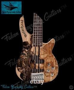 Handmade Custom Lemmy Kilmiater Motörhead 5 String Electric Bass Guitar