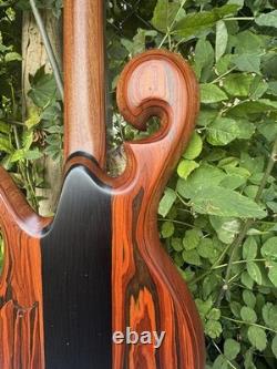 Handmade Four String Fretless Bass Guitar