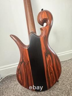 Handmade Four String Fretless Bass Guitar
