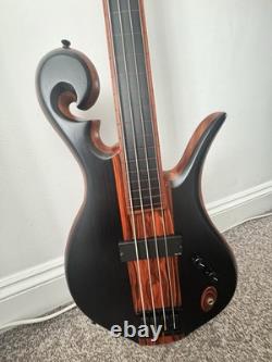 Handmade Four String Fretless Bass Guitar