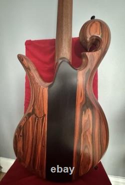 Handmade Four String Fretless Bass Guitar
