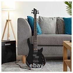 Harlem 4 Bass Guitar by Gear4music Black