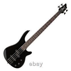 Harlem 4 Bass Guitar by Gear4music Black