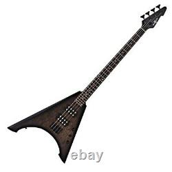 Harlem V Bass Guitar by Gear4music Black