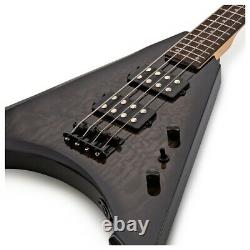 Harlem V Bass Guitar by Gear4music Black