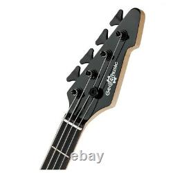 Harlem V Bass Guitar by Gear4music Black