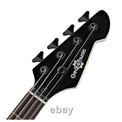 Harlem Z Bass Guitar by Gear4music Black