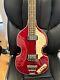 Hofner 500/1 Ct Violin Bass Red With Hofner Carry Bag In Excellent Condition