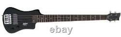 Hofner HCT-SHB Shorty Electric Travel Bass, Black