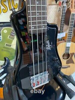 Hofner HCT-SHB Shorty Electric Travel Bass, Black Finish