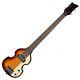 Hofner Hct Shorty Electric Violin Bass Guitar, Sunburst, Hct-shvb-sb-0. D