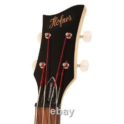 Hofner HCT Shorty Electric Violin Bass Guitar, Sunburst, HCT-SHVB-SB-0. D