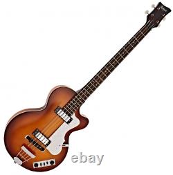 Hofner Ignition'Club' Electric Bass Guitar, Sunburst, HICBSB D