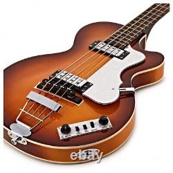 Hofner Ignition'Club' Electric Bass Guitar, Sunburst, HICBSB D