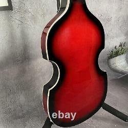 Hofner Lgnition 4 Strings Electric Bass Hollow Body Red Burst Maple Neck