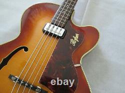 Hofner Senator thinline electric bass guitar superb condition c. 1964