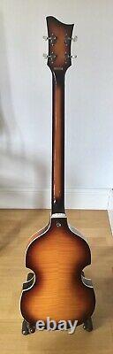 Hofner Violin Right Handed Electric Bass Guitar + Gig Case + Strap + Lead
