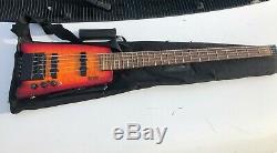 Hohner B2A V Headless 5 String Steinberger Active Electric Bass Guitar with Case