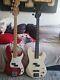 Hohner Vintage 4 String Electric Bass Guitar(s) X 2 -red Marlin & White Axe