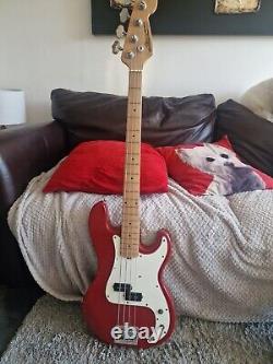 Hohner Vintage 4 String Electric Bass Guitar(s) x 2 -Red Marlin & White Axe