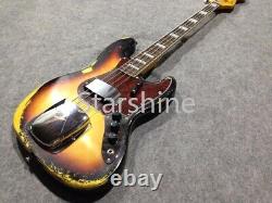 Hot Sell Handwork Relic 4 Strings Electric Bass Guitar Jazz Rosewood Fingerboard