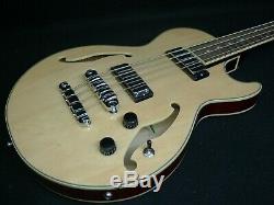 IBANEZ AGB200 NT 4 STRING SEMI-HOLLOW ELECTRIC BASS GUITAR Short 30.30 Scale