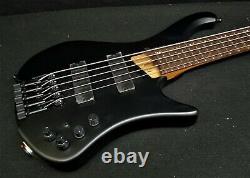 IBANEZ EHB1005 BKF Bass Workshop 5 STRING HEADLESS BASS GUITAR Black Bartolini's