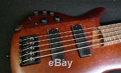 IBANEZ SR505EL BM LEFT HANDED 5 STRING ELECTRIC BASS GUITAR Bartolini's A LEFTY