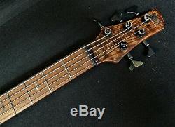 IBANEZ SR655E ABS 5 STRING ELECTRIC BASS GUITAR SUPER SLIM Nordstrand Pickups