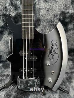 IN STOCK Shape Bass Black Electric Guitar 3S Pickup Chrome Hardware 4-Strings